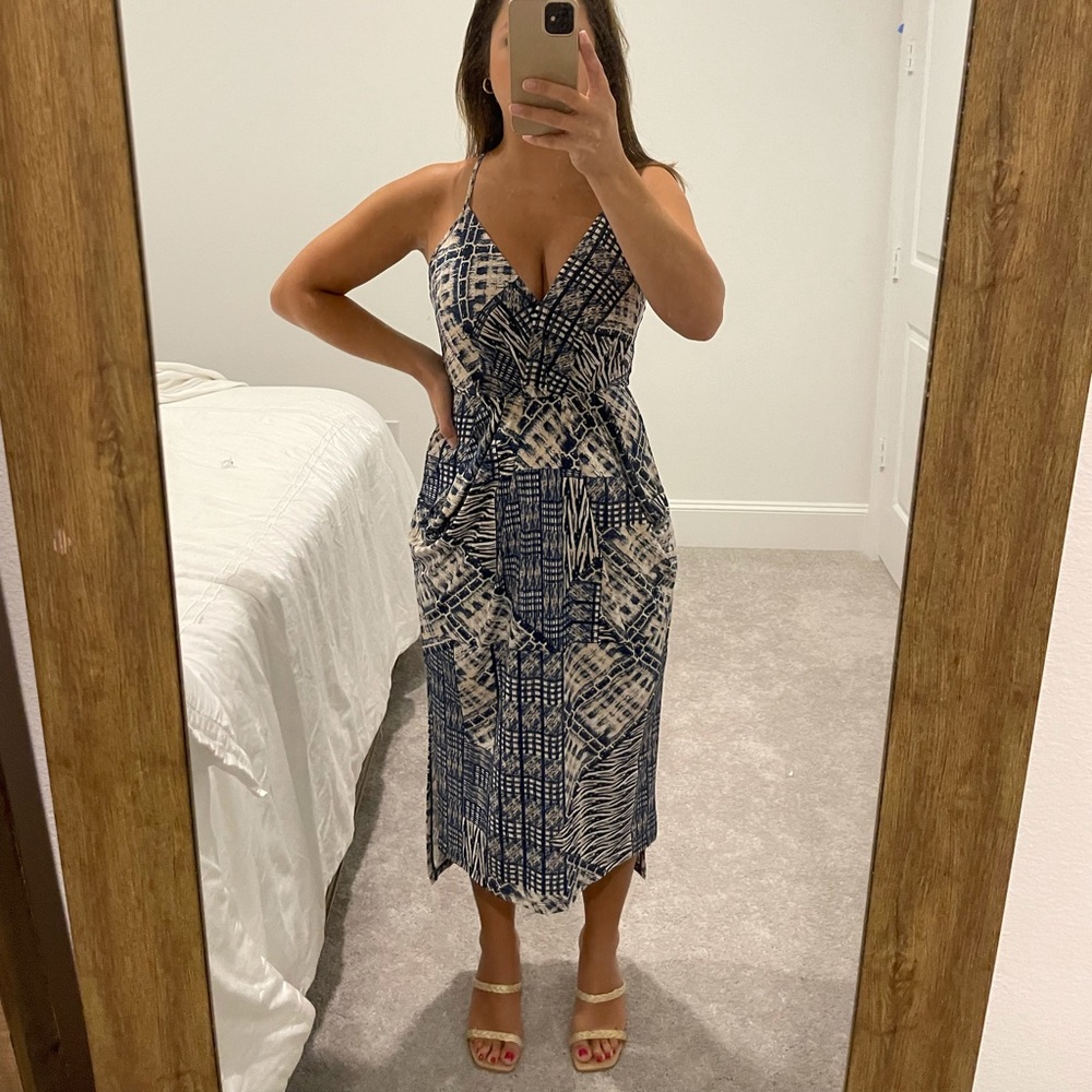 BCBGeneration Crossover Faux Wrap Dress